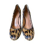 J. McLaughlin  Sz 8 Mila Dyed Cow Hair Leopard Print High Heels Photo 6