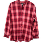 Woolrich  Size Medium Long Sleeve Button Down Shirt Top‎ Blouse Red Plaid Flannel Photo 0