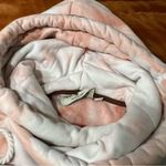 Wanakome  Artemis Tie Dye Pink and White Cowl Neck hoodie Sweatshirt medium Photo 7