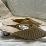 Kitten Heel Summer Mule Slide Color Sand Size 36 Tan Photo 7