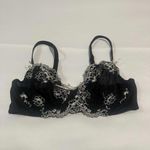 Gilligan O’Malley Black With White Floral Embroidery 34D Unlined Underwire Bra Size undefined Photo 11