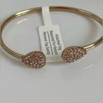 BaubleBar  Gold Pavé Crystal Teardrop Adjustable Cuff Bracelet NEW Photo 1