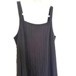 Eddie Bauer VTG 90s  Sleeveless Pinstripe Black Maxi Tank Dress Sz 8 (runs small) Photo 9