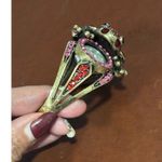 Strada rhinestone covered frog watch bracelet artsy quirky statement piece Photo 4