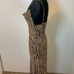 Nasty Gal 14. Zebra Print Cowl Neck Swim Coverup - Brown and Black Size 6 Photo 7