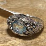 Mystic NEW Chuck Clemency STS  Topaz Amethyst Multi Gemstone 925 Sterling Ring Photo 2