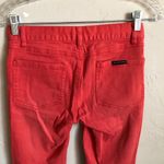 Billabong Orange Peddler Cropped Skinny Jeans Photo 6