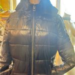 Guess Women’s  black hooded puffer jacket Photo 1