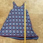 Soulmates  || Blue/red/white print sleeveless tunic top Photo 6