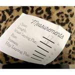 ZARA  Cheetah Animal Print Long Sleeve Stretch Crop Top Round Neck L #3278 Photo 6