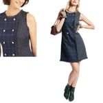 Julia Jordan JULIA JORDON Navy Tweed Grid Shift Dress NWT 14 Photo 5