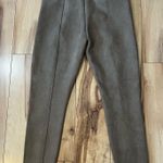 Spanx  Faux Suede Pants Legging Medium Petite Camel Western Work Tight Tan Photo 0