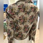 Bill Blass Cottagecore  Roses Floral Tapestry jacket coat Photo 11
