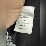 Talbots  Paisley Crepe Shift Dress‎ Women’s Bell Sleeves Black and White Sz 14W Photo 4