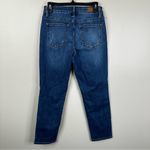 Judy Blue Jeans Women’s 27 Blue Aggie Mid-Rise Thermal Patch Boyfriend Fit Photo 7