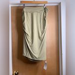 MM.LaFleur  Elegant Olive Green Draped Skirt.   Size+1 Photo 1