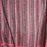 Kirna Zabete Target Scarf Gray Pink Lips Stripes Print Sheer Polyester One Size Photo 6