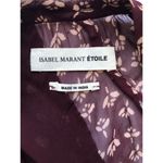 Isabel Marant  Maroon Shoulder Slits Crew Neck Blouse Photo 5