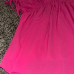 L LOVE  Medium Hot Pink Flowing Babydoll Shirt Photo 3