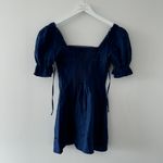 Reformation Evianna Puff Sleeve Linen Mini Dress Photo 10