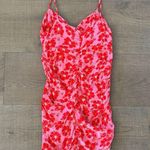 ZARA pink red floral print ruched party body on mini dress Photo 3