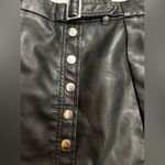 Haute Monde black faux leather mini skirt nwot Photo 2