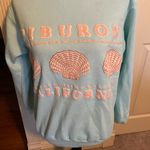 Vintage 80s Baby Blue Tiburon Sweatshirt Bay Area California Marin Sz M Seashell Size M Photo 9