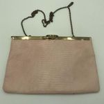 Vintage Etra 1960's Light Pink Lizard Print Envelope Clutch Photo 1