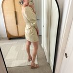 7 For All Mankind Nude Vegan Leather Mini Dress Photo 1