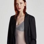 ZARA Sheer Gray Bodysuit Shiny Appliqué Sequins Photo 0