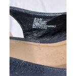 Seychelles Womans Willshire Wedge Black Fabric Peep Toe Cork Heel Sandal 8.5 M Photo 6