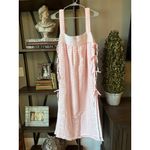 Sleeper Greta Layered Gingham Midi Dress Pink Vichy Womens Size Large Photo 7