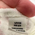 Roxy ‎ Ribbed Romper Cream Sleeveless V-Neck Adjustable Straps Beach Casual Small Photo 7