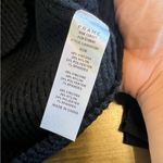 frame denim Frame All Black Ribbed Textured Mock Neck Sweater Chenille Boxy Balloon Revolve Photo 5