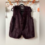 DKNYC Faux Fur Vest in Deep Purple Photo 1