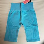 Pretty Little Thing  /Women’s SPORT BRIGHT BLUE SEAMLESS CONTRAST DETAIL SHORTS NWT Photo 0