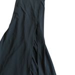 BHLDN Anthropologie Ashlynn Long Black Gown Maxi Dress Square Neck High Slit 8 Photo 6