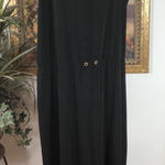 Chico’s Travelers 3P Black Sleeveless Wide Leg Jumpsuit Pullover Whimsigoth Size undefined Photo 0