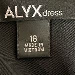 Alyx Dresses Zebra Print Black Cream Sleeveless Sheath Dress W/ Pockets Size 16 Photo 5