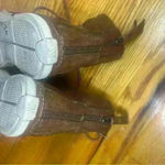 Stuart Weitzman  Brown Leather Combat Ankle Chelsea Boot Size 7M Photo 7