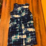 Calvin Klein  Mini 14 Blue and White Sleeveless Dress zip back Tank Style Wrap Photo 4