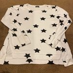 Terez  White Long Sleeve with Black Star Shirt Photo 0