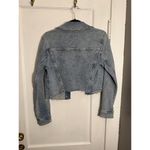 Hollister  Cut Off Cropped Light Wash Denim Jacket Photo 2