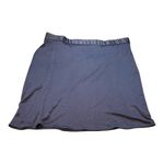 Foley Brand Vintage 100% Silk Black Mini Skirt Silver Buckle Detail Small Photo 2