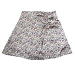 Japna  Women Size Medium Floral Mini Skirt A-Line Ruched (21-205) Photo 0