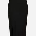 J.Crew High Neck Slip Dress in Luster Crepe Black Size 16 Minimalist LBD Glam Photo 0