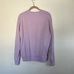 FILA EUC Lavender Long Sleeve Crew Cotton Sweatshirt with Pockets Sz. L Photo 3