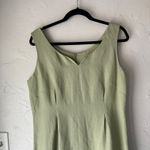 Cutter and Buck Green Linen Blend Sleeveless Sheath Dress Size 12 Classic Summer Photo 1
