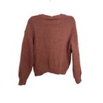 Luna Ivy Cardigan Womens XS Floral Sweater Pink Kit Appliqué Balloon Sleeve Photo 1