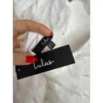 Lulus NWT  Darling Flirtation White 3D Floral Applique Tie-Back Midi Dress Sz XXL Photo 6